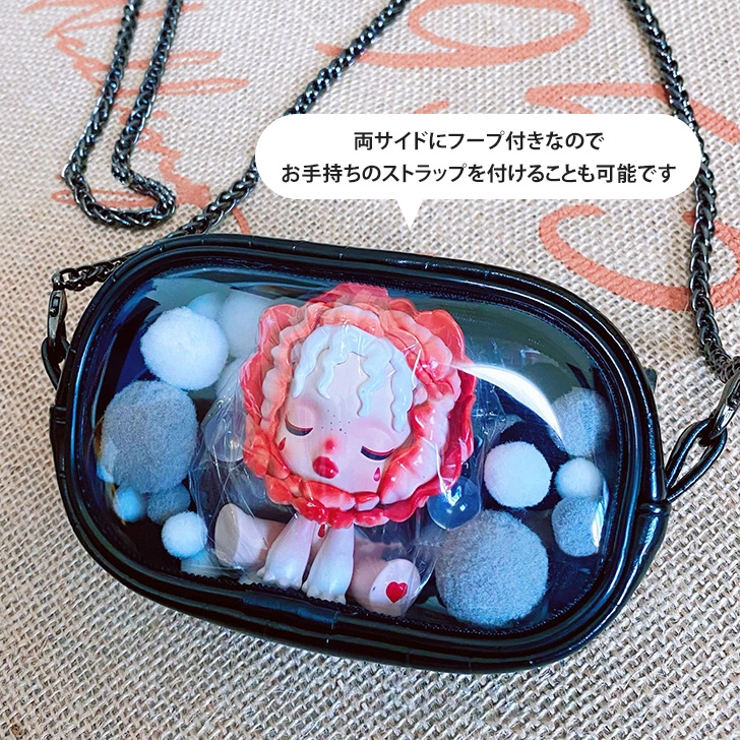 クリアポーチ ぬいぐるみ キーホルダー[品番：JOKW0014251