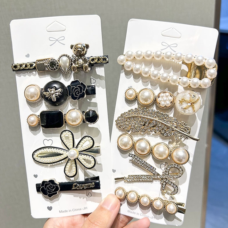 ヘアクリップ セット パール[品番：JOKW0015206]｜REAL STYLE（リアル