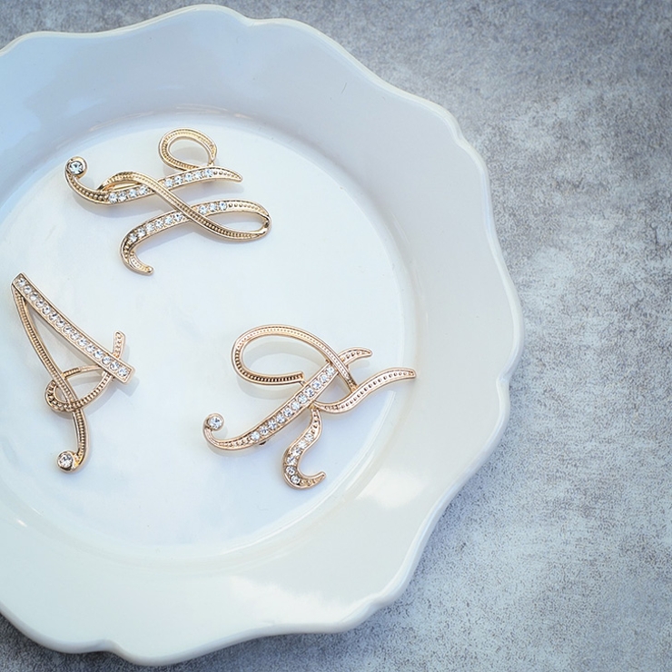 ブローチ ピン イニシャル | REAL STYLE | 詳細画像4 