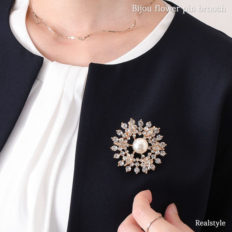 ブローチ ピン パール | REAL STYLE | 詳細画像1 