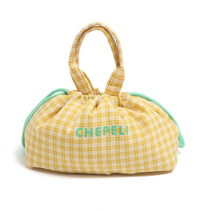 ランチバッグ 巾着 チェック柄[品番：JOKW0015556]｜REAL STYLE
