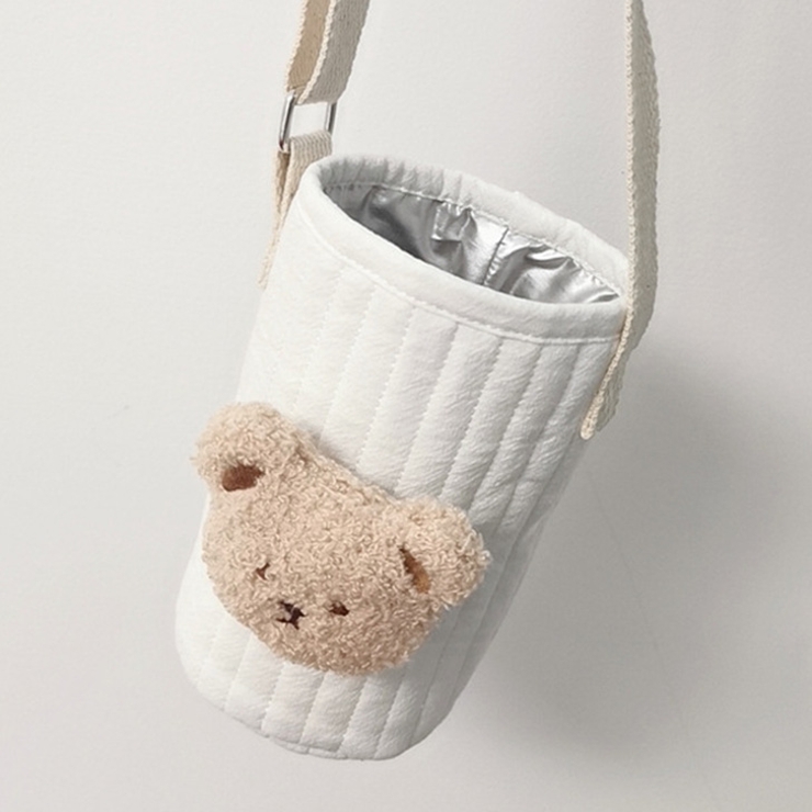 ホワイト×ベージュ | ボトルホルダー 水筒 ドリンク | REAL STYLE