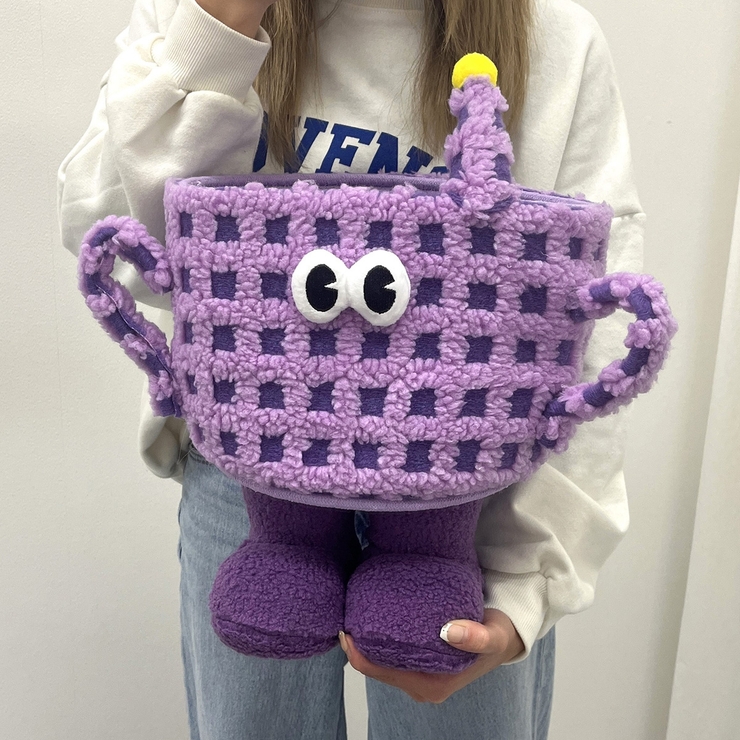 ストックバスケット〈ラタン・籐・カゴ・収納・おもちゃ箱
