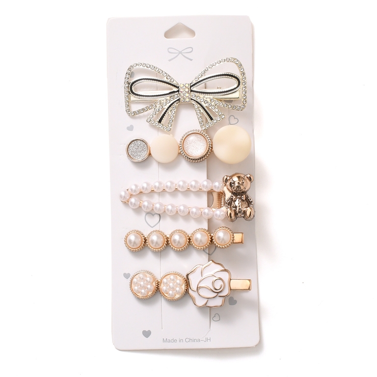 ヘアクリップ セット パール[品番：JOKW0015206]｜REAL STYLE（リアル