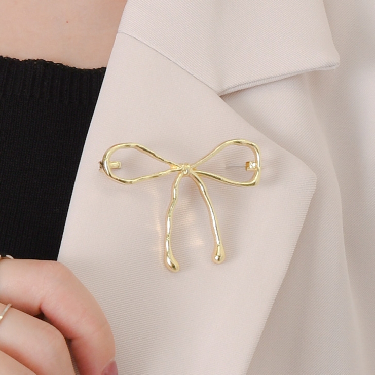 リボン(ゴールド) | ブローチ ピン 卒業式 | REAL STYLE