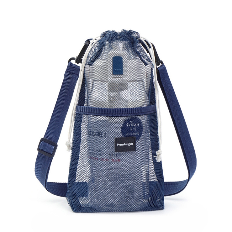 ネイビー(Mサイズ) | 水筒カバー ペットボトルホルダー スマホポーチ | REAL STYLE