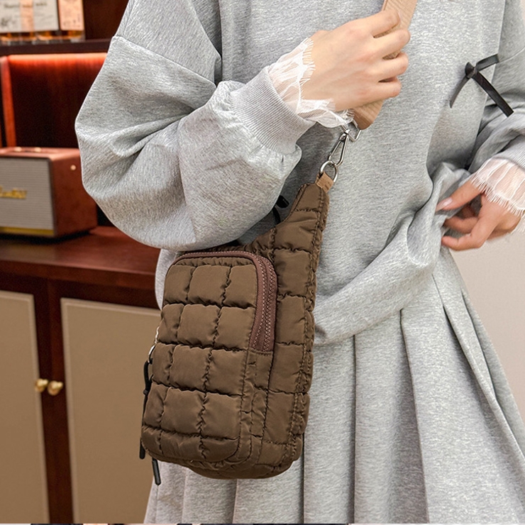ダークブラウン | ペットボトルホルダー 水筒カバー スマホポーチ | REAL STYLE