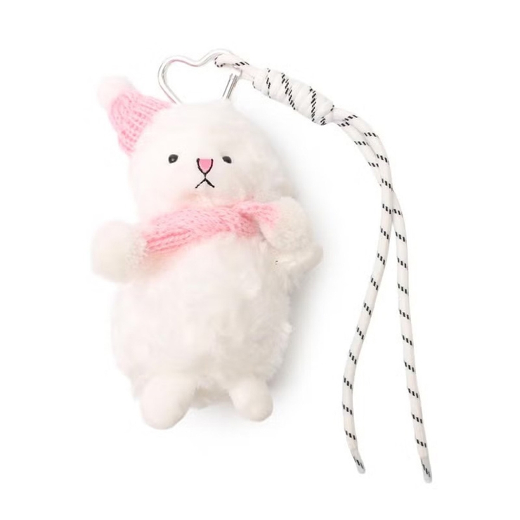 ヒツジ×ピンク | バッグチャーム パラコードストラップ バッグアクセサリー | REAL STYLE