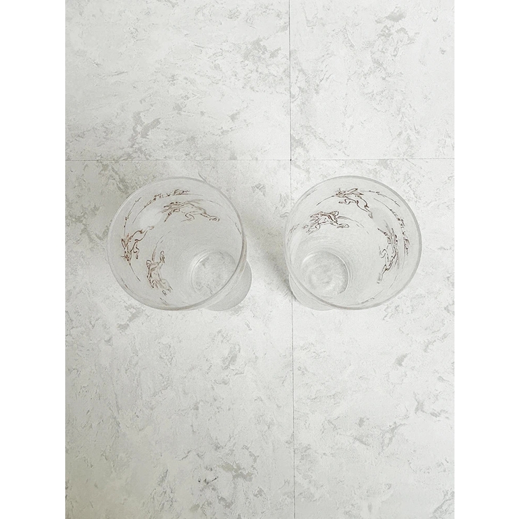 プレミアム 鳥獣戯画 ペアビアグラス | LUDIC PARK | 詳細画像3 