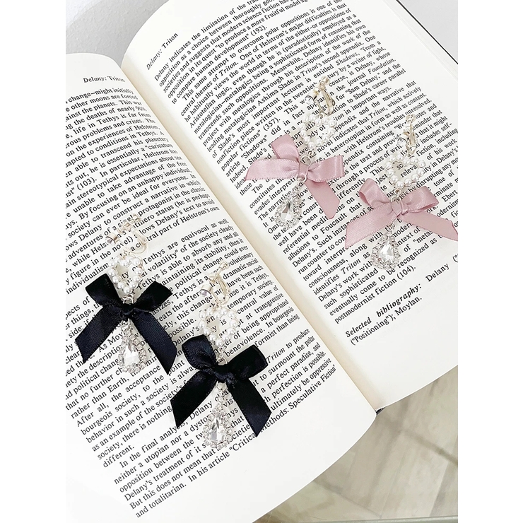 リボンドロップイヤリング | NOEMIE | 詳細画像1 