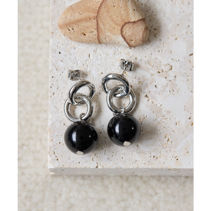 【ear PAPILLONNER】ラウンドストーンピアス | PAL GROUP OUTLET | 詳細画像1 