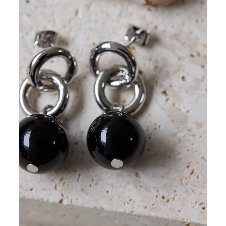 【ear PAPILLONNER】ラウンドストーンピアス | PAL GROUP OUTLET | 詳細画像2 