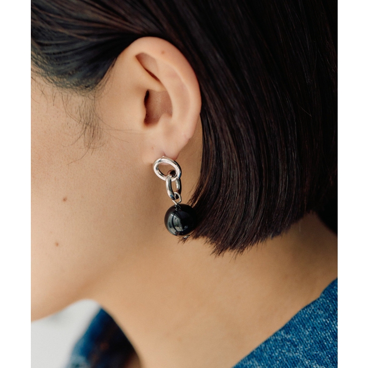 【ear PAPILLONNER】ラウンドストーンピアス | PAL GROUP OUTLET | 詳細画像3 