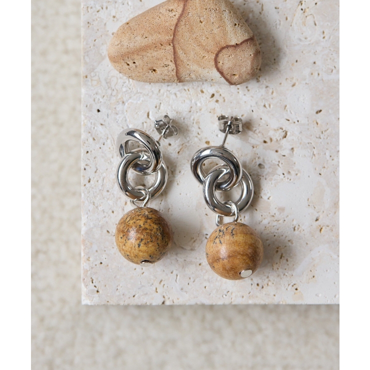 【ear PAPILLONNER】ラウンドストーンピアス | PAL GROUP OUTLET | 詳細画像6 