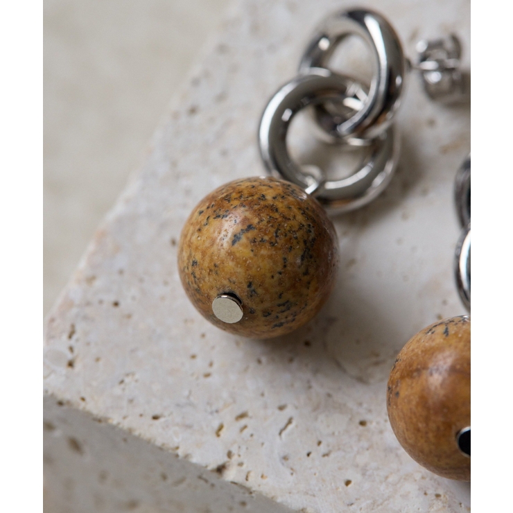 【ear PAPILLONNER】ラウンドストーンピアス | PAL GROUP OUTLET | 詳細画像7 