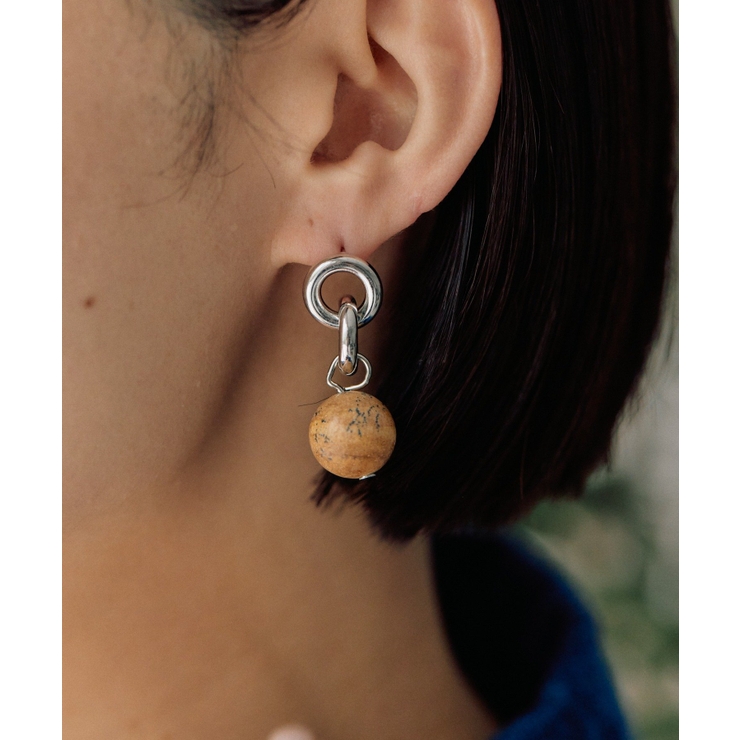 【ear PAPILLONNER】ラウンドストーンピアス | PAL GROUP OUTLET | 詳細画像10 