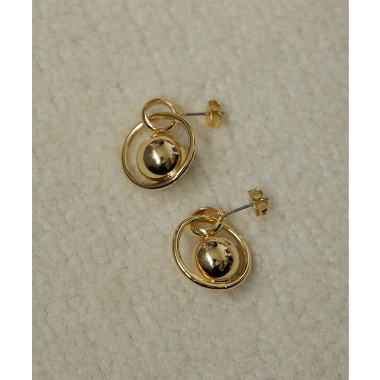 【ear PAPILLONNER】BIGボール×フープピアス | PAL GROUP OUTLET | 詳細画像2 
