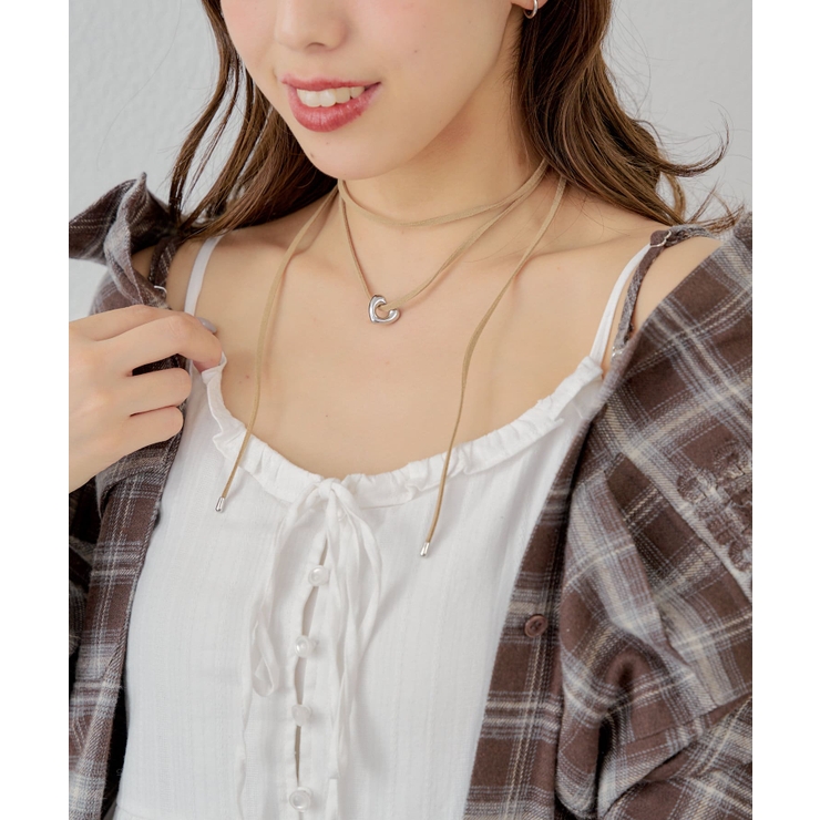 高級感 Chico】ニュアンスモチーフ付きチョーカー[品番：PALW0005042 アクセサリー