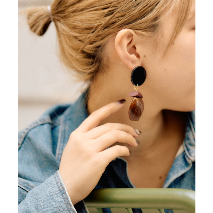 ear PAPILLONNER】ナツメ樹脂ピアス[品番：PALW0005453]｜PAL GROUP
