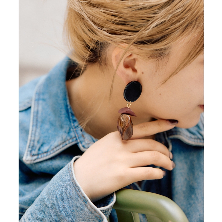 ear PAPILLONNER】ナツメ樹脂ピアス[品番：PALW0005453]｜PAL GROUP