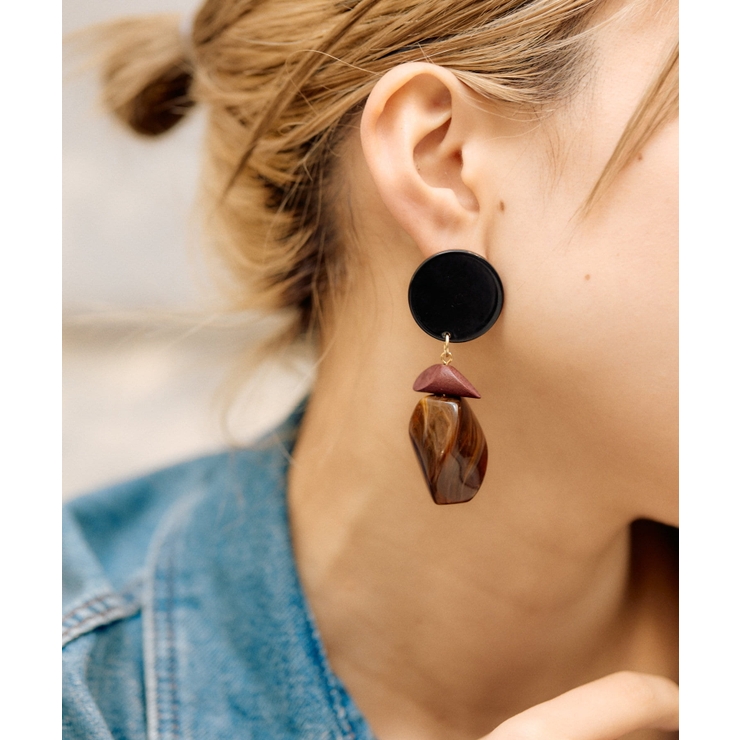 ear PAPILLONNER】ナツメ樹脂ピアス[品番：PALW0005453]｜PAL GROUP