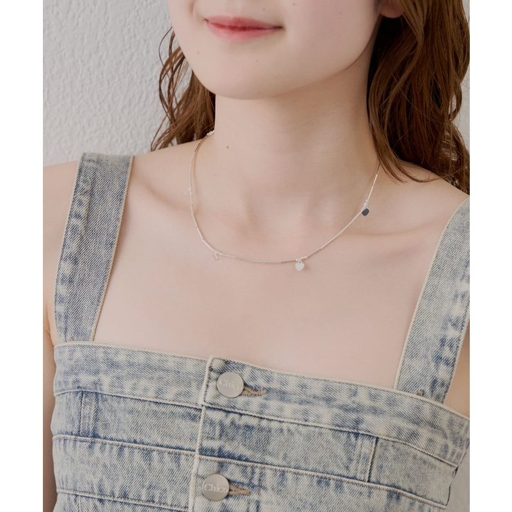 Chico】ハートモチーフネックレス+チョーカーSET[品番:PALW0005480 Chico】ハートモチーフネックレス+チョーカーSET[品番:PALW0005480