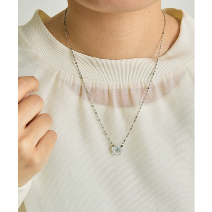 【ear PAPILLONNER】SUシェルフラワーネックレス | PAL GROUP OUTLET | 詳細画像10 