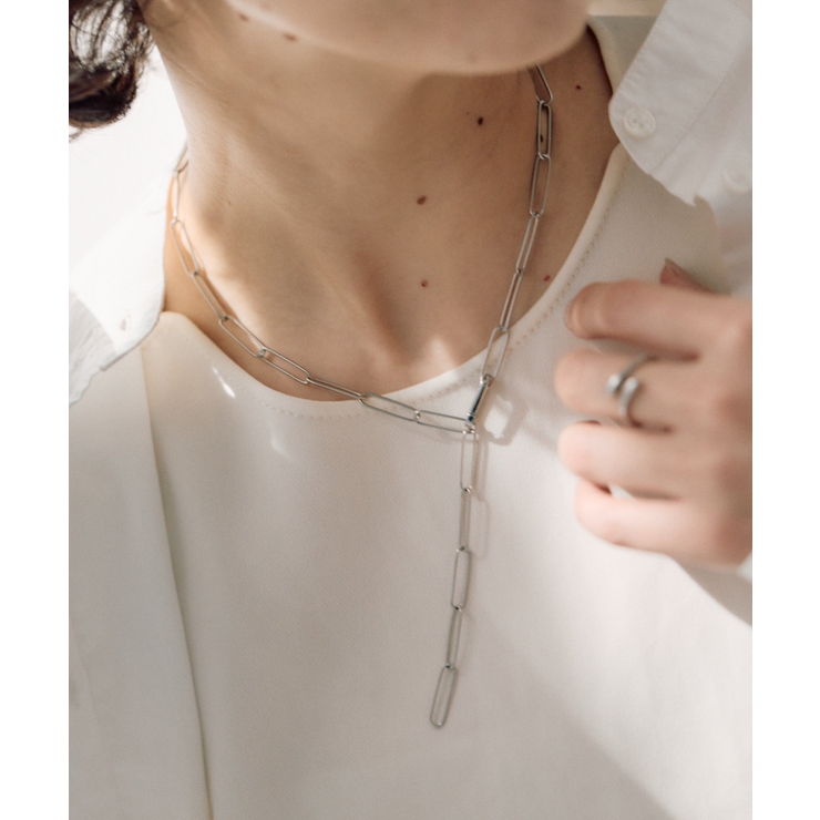 SUSV | 【ear PAPILLONNER】SU細長チェーンネックレス | PAL GROUP OUTLET