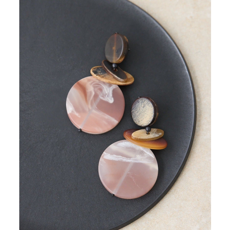 BG | 【ear PAPILLONNER】ニュアンスマーブルピアス | PAL GROUP OUTLET