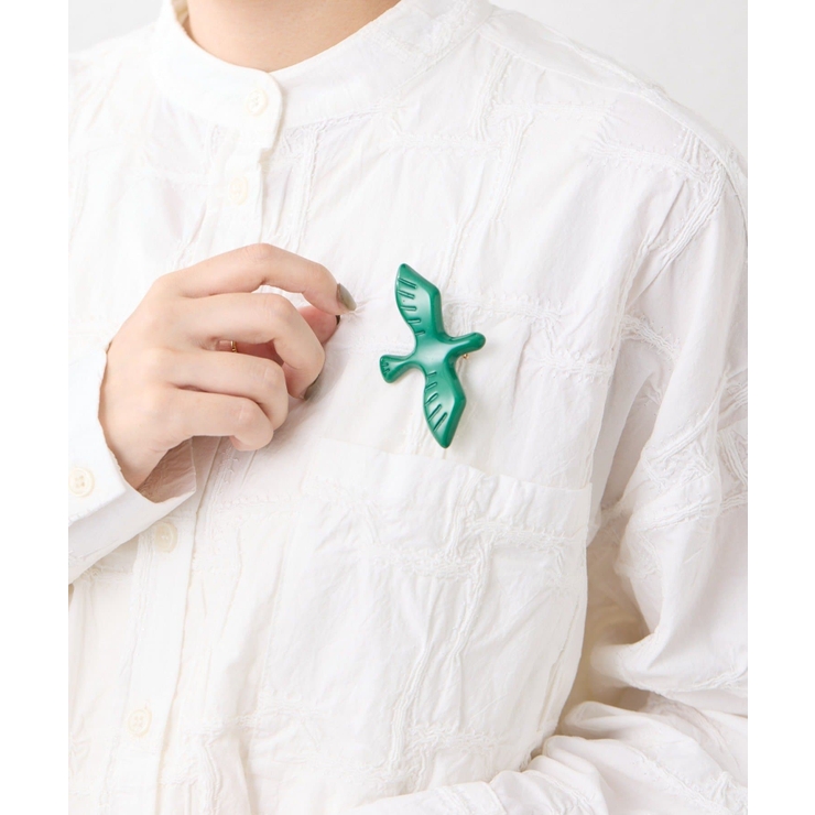 green | 【ear PAPILLONNER】はばたく鳥ブローチ | PAL GROUP OUTLET