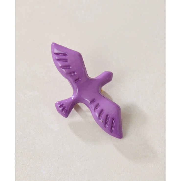 purple | 【ear PAPILLONNER】はばたく鳥ブローチ | PAL GROUP OUTLET