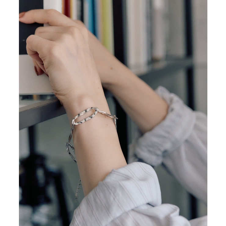 【ear PAPILLONNER】SUテクスチャーBIGチェーンブレスレット | PAL GROUP OUTLET | 詳細画像13 