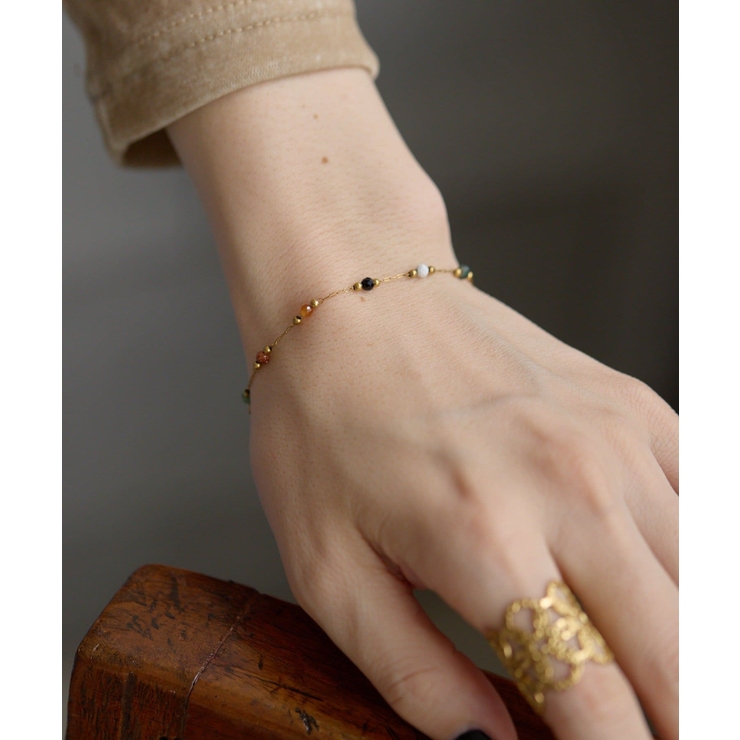 SUGD | 【ear PAPILLONNER】SUブラウンストーンブレスレット | PAL GROUP OUTLET