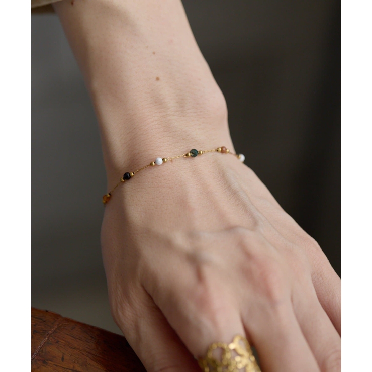 【ear PAPILLONNER】SUブラウンストーンブレスレット | PAL GROUP OUTLET | 詳細画像5 