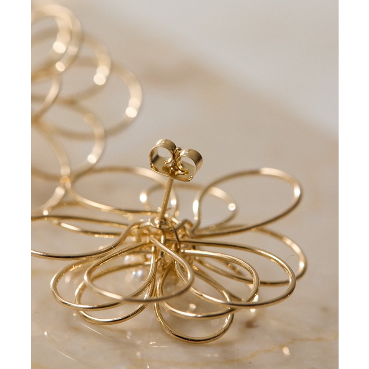 【ear PAPILLONNER】ワイヤーフラワーピアス | PAL GROUP OUTLET | 詳細画像2 