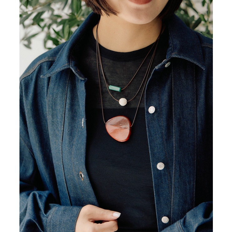 【ear PAPILLONNER】ペインタリー3連ネックレス | PAL GROUP OUTLET | 詳細画像6 