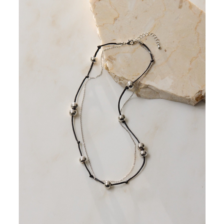 【ear PAPILLONNER】Pボール2連ネックレス | PAL GROUP OUTLET | 詳細画像5 