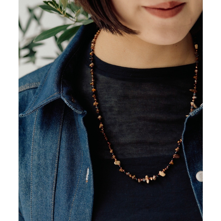 【ear PAPILLONNER】ハウライト×ワントーンネックレス | PAL GROUP OUTLET | 詳細画像12 