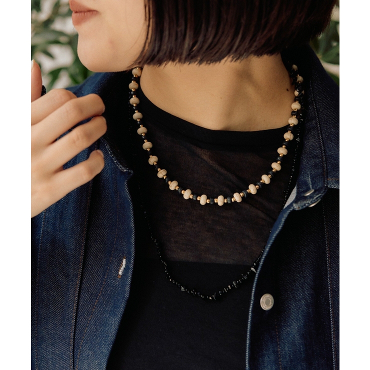 【ear PAPILLONNER】ハウライト×ワントーンネックレス | PAL GROUP OUTLET | 詳細画像17 