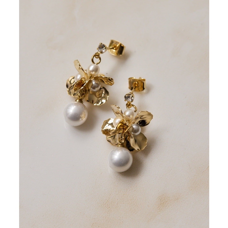 【ear PAPILLONNER】ポンポンフラワーピアス | PAL GROUP OUTLET | 詳細画像1 