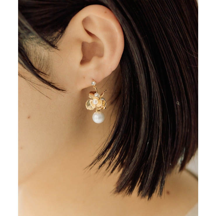 【ear PAPILLONNER】ポンポンフラワーピアス | PAL GROUP OUTLET | 詳細画像6 