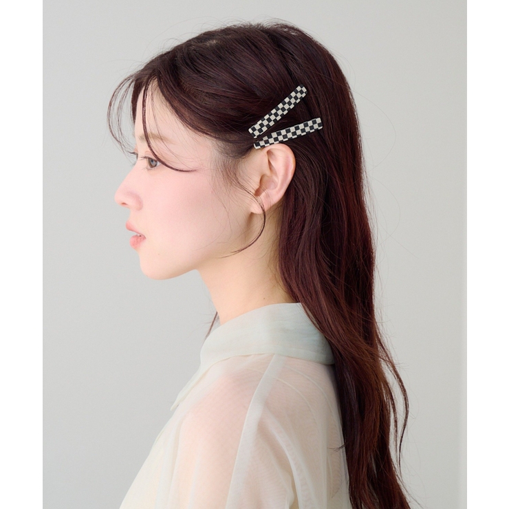 【Kastane】fiw.ブロックチェックヘアピン | PAL GROUP OUTLET | 詳細画像2 