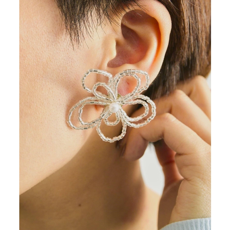 【ear PAPILLONNER】BIGフラワービーズピアス | PAL GROUP OUTLET | 詳細画像4 