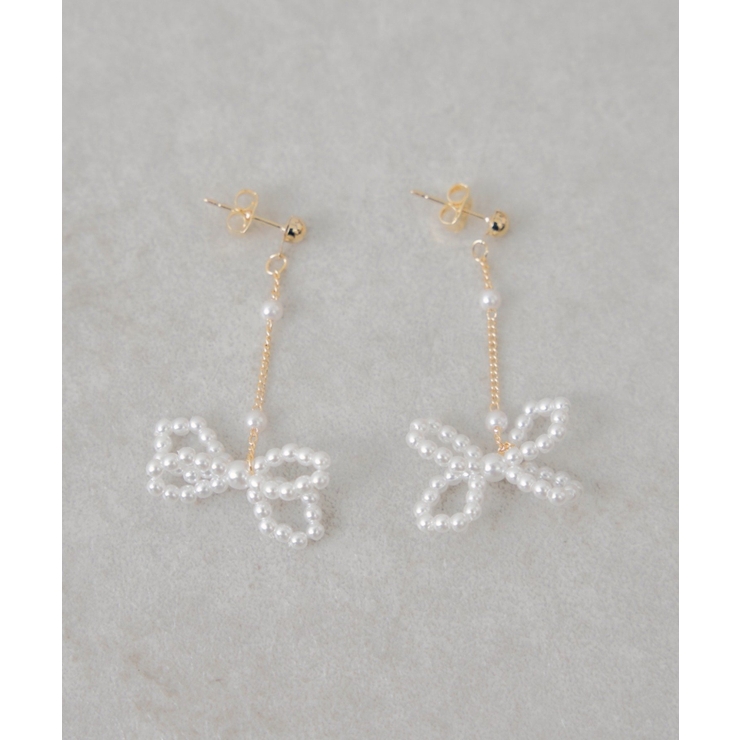 GLD | 【Chico】リボンパールピアス | PAL GROUP OUTLET