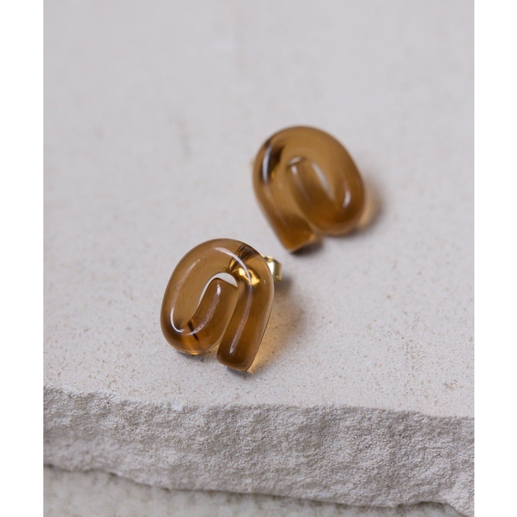 BR | 【ear PAPILLONNER】のの字樹脂ピアス | PAL GROUP OUTLET