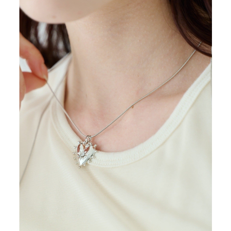 SIL | 【Kastane】fiw.スネークアレンジハートネックレス | PAL GROUP OUTLET