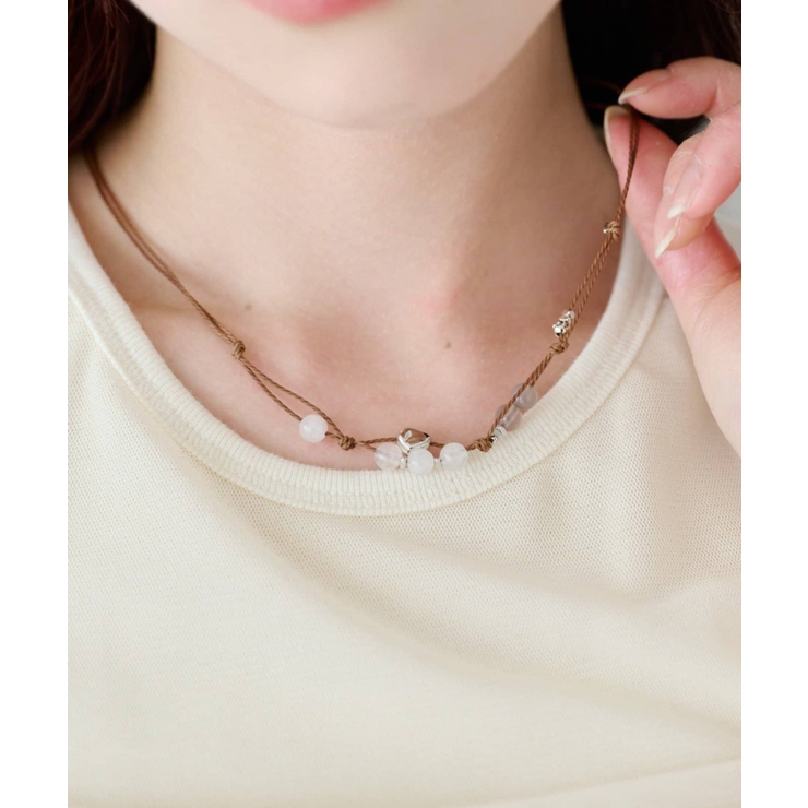 BRN | 【Kastane】fiw.ストーンダブルネックレス | PAL GROUP OUTLET