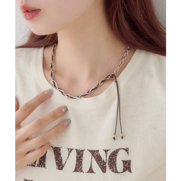 BRN | 【Kastane】fiw.ツイストチェーンネックレス | PAL GROUP OUTLET