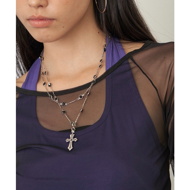 【WHO'S WHO gallery】ゴシッククロス2連ネックレス | PAL GROUP OUTLET | 詳細画像1 