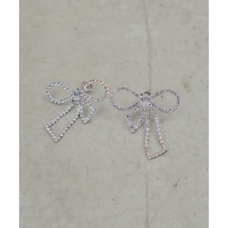 SIL | 【Chico】ビジューリボンピアス | PAL GROUP OUTLET
